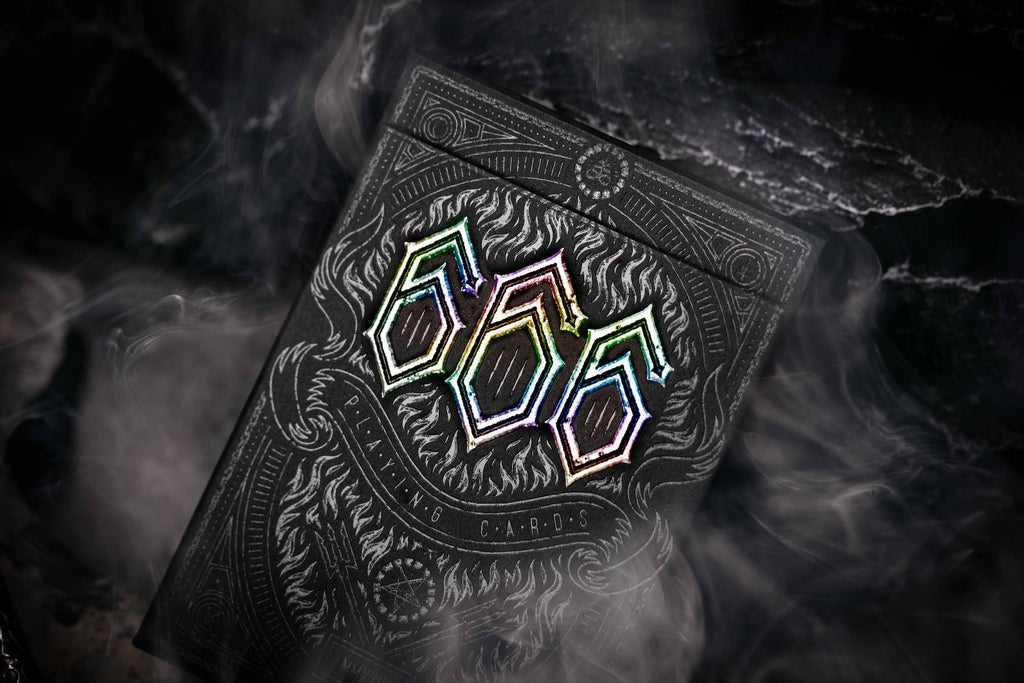 666 Playing Cards - Holographite Edition By Riffle Shuffle Playing