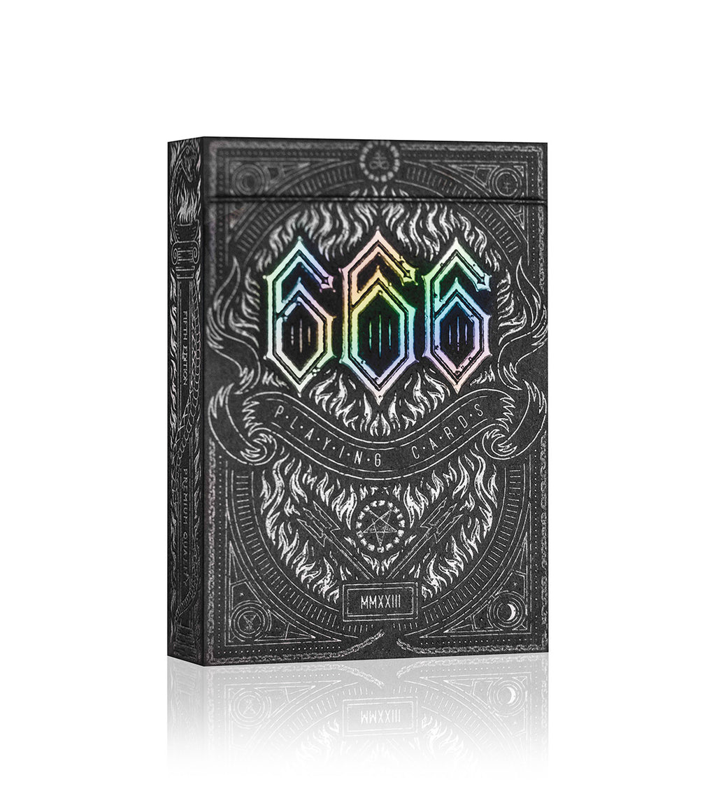 666 Playing Cards - Holographite Edition By Riffle Shuffle Playing