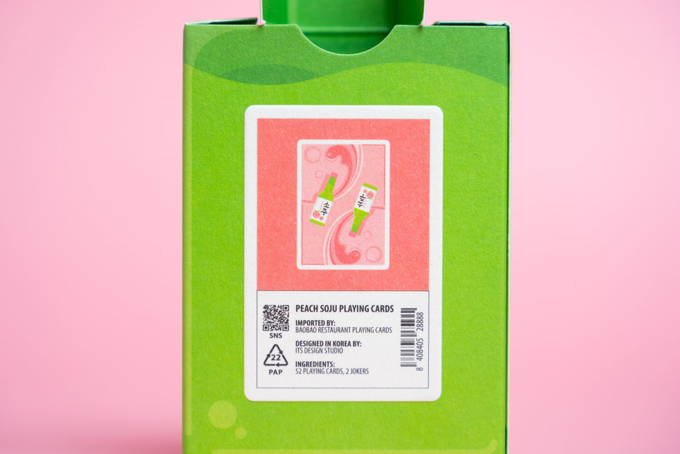 Peach Soju Playing Cards