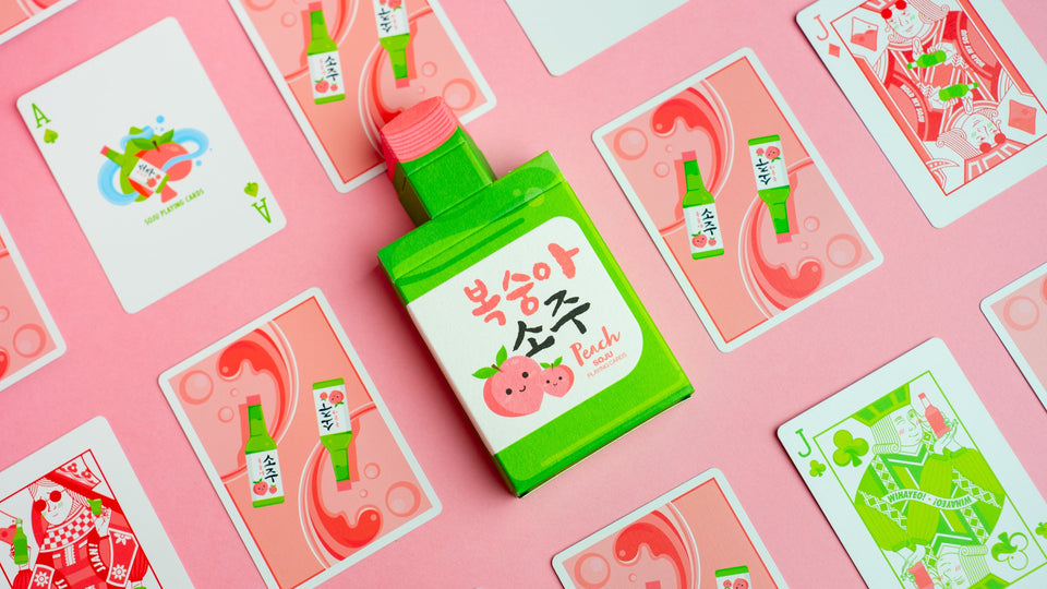 Peach Soju Playing Cards