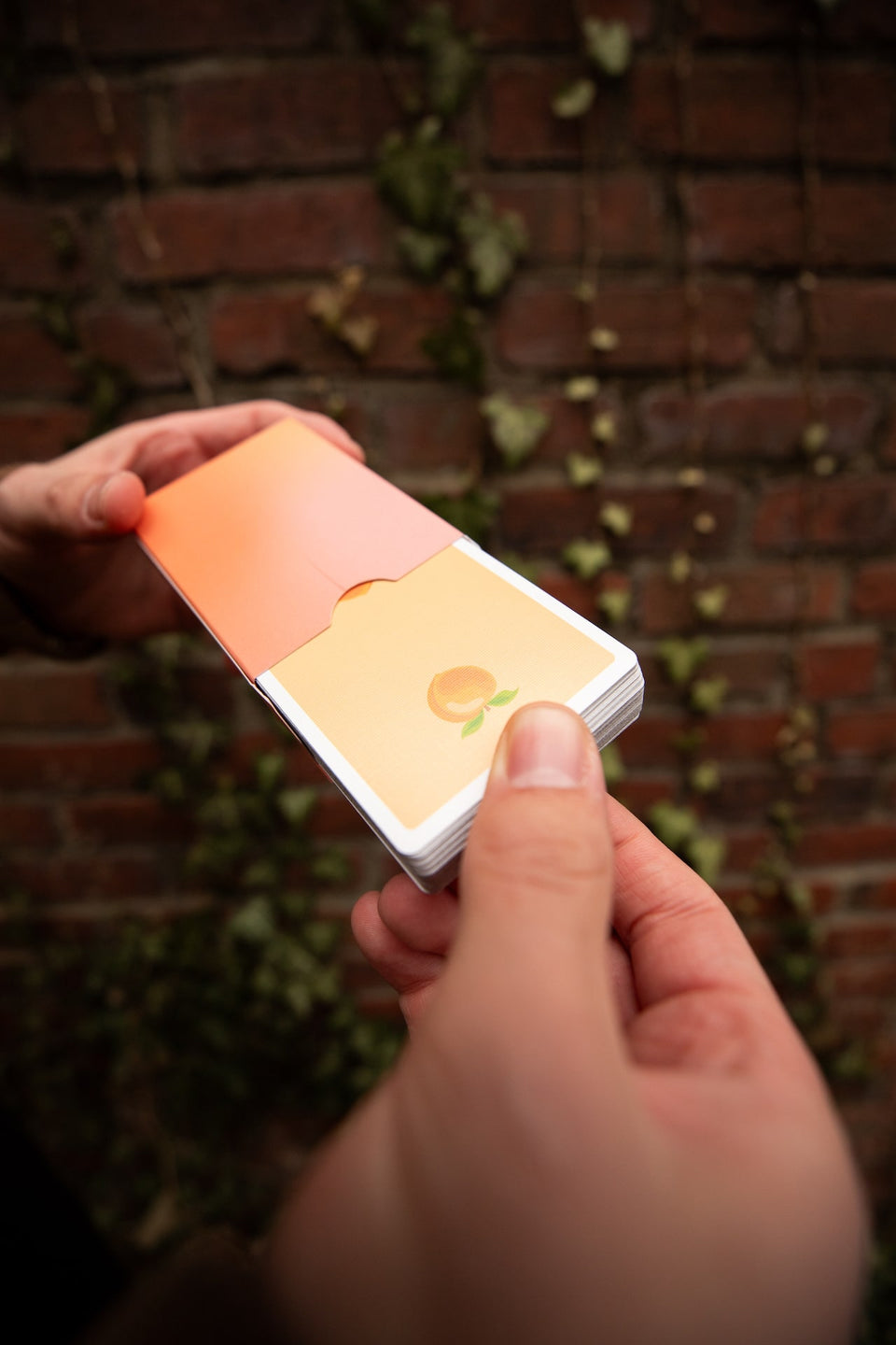 Peach Playing Cards