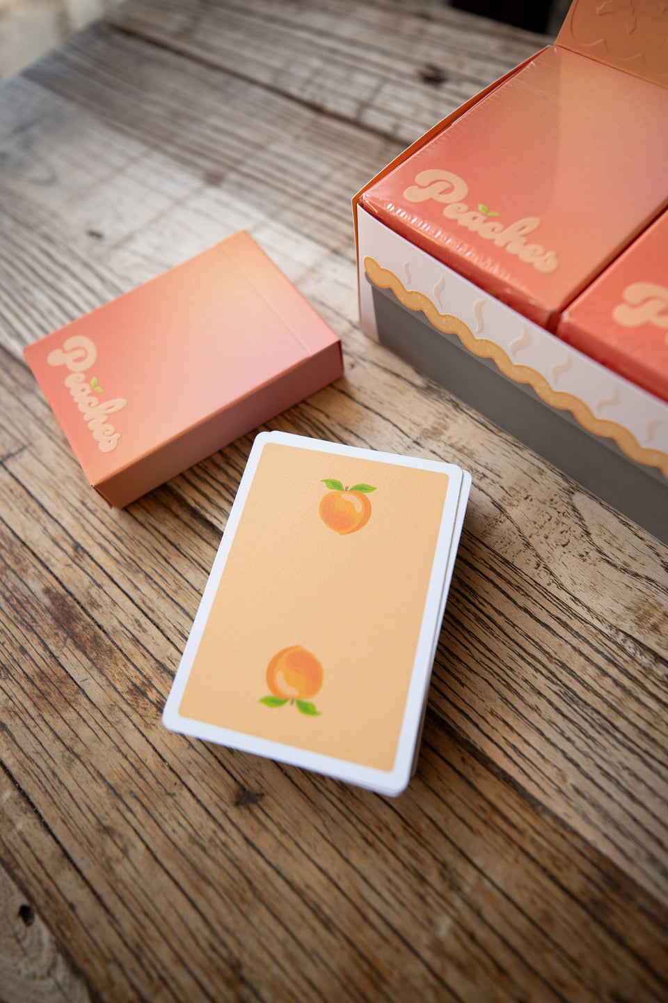 Peach Playing Cards