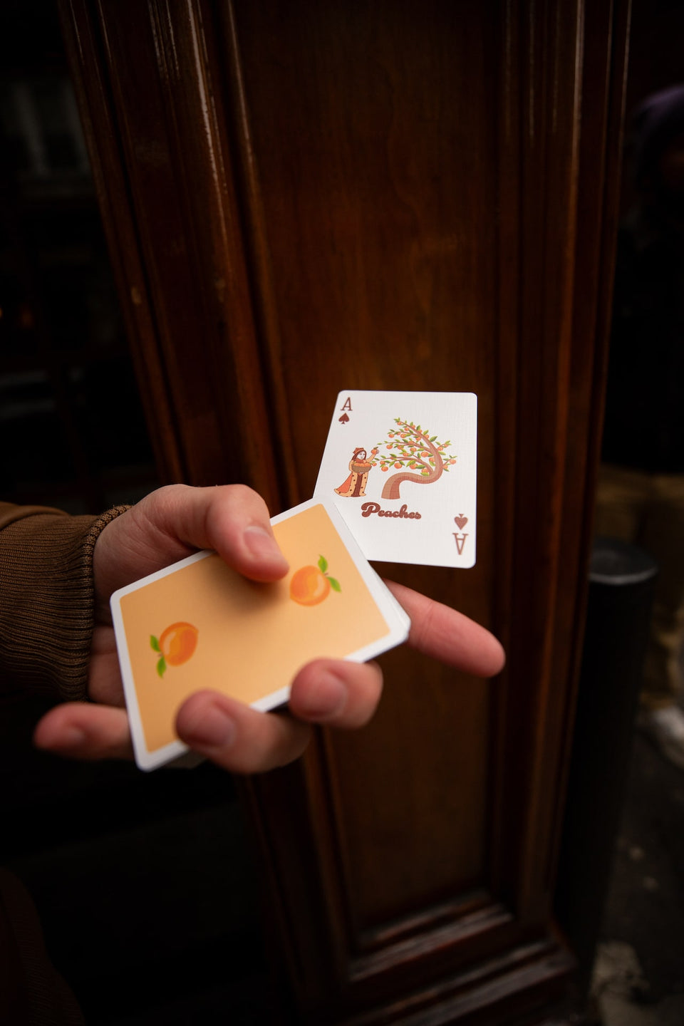 Peach Playing Cards