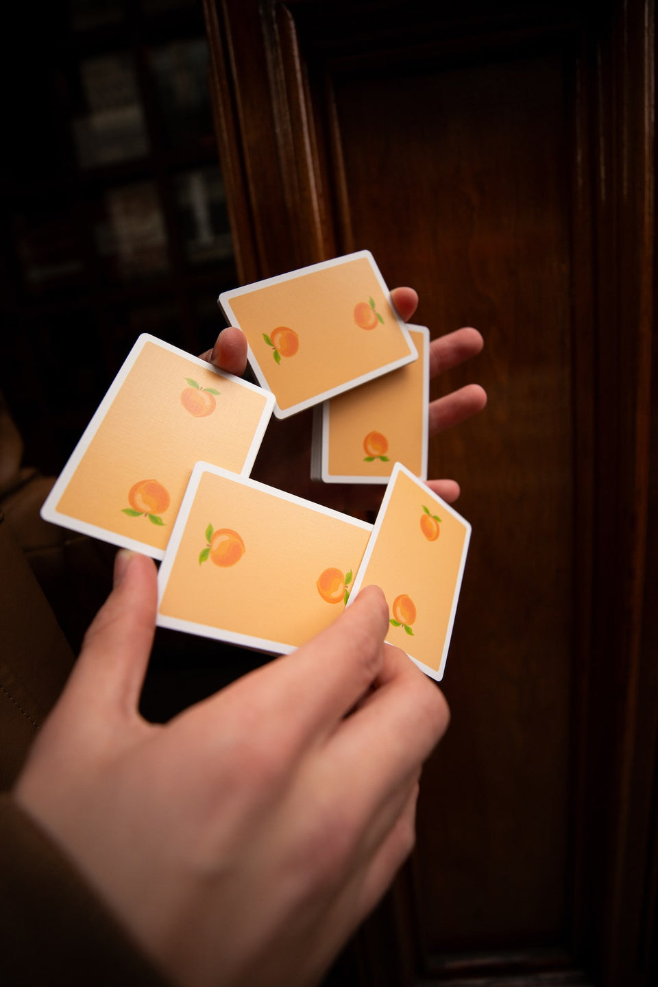 Peach Playing Cards