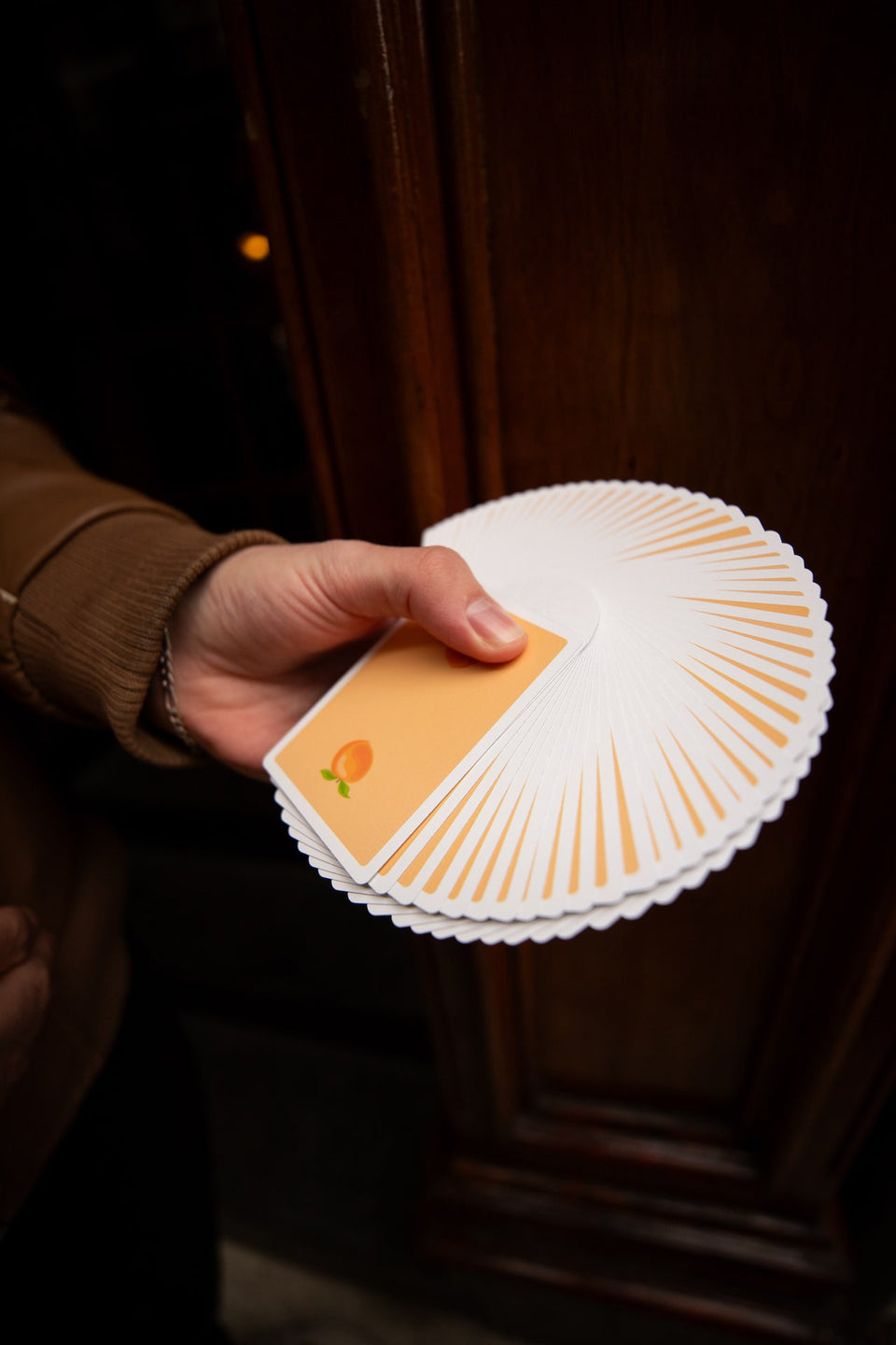 Peach Playing Cards