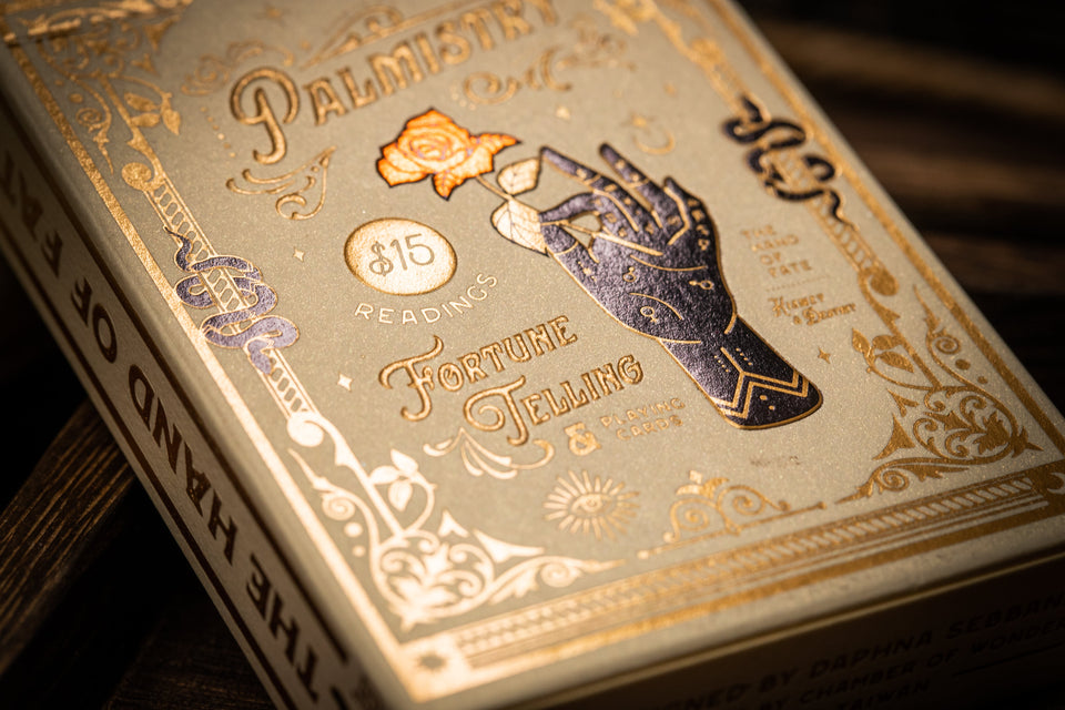 Palmistry Playing Cards - Golden Ivory Edition