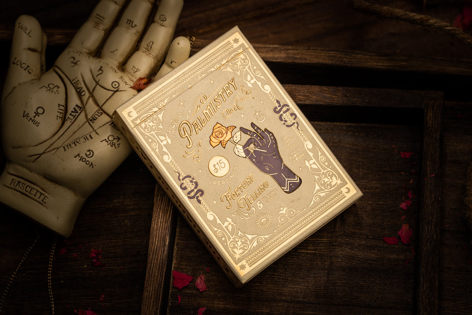 Palmistry Playing Cards - Golden Ivory Edition