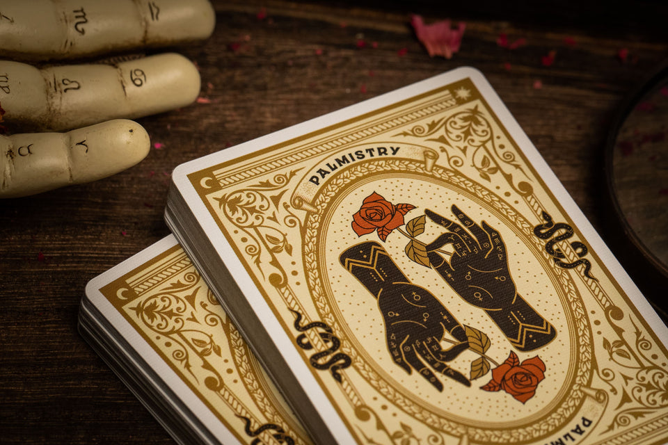 Palmistry Playing Cards - Golden Ivory Edition