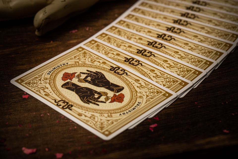 Palmistry Playing Cards - Golden Ivory Edition