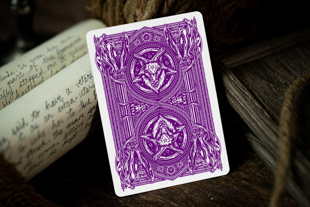 666 Playing Cards - Purple Inferno – Riffle Shuffle Playing