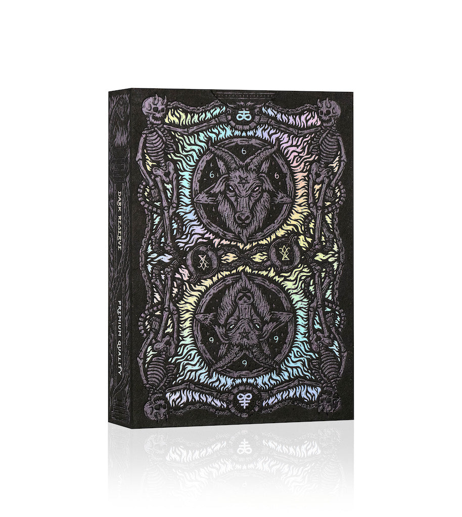 666 Playing Cards Holo Dark Reserve - Riffle Shuffle Playing Card Co 666 Playing Cards Holo Dark Reserve - Riffle Shuffle Playing Card Co