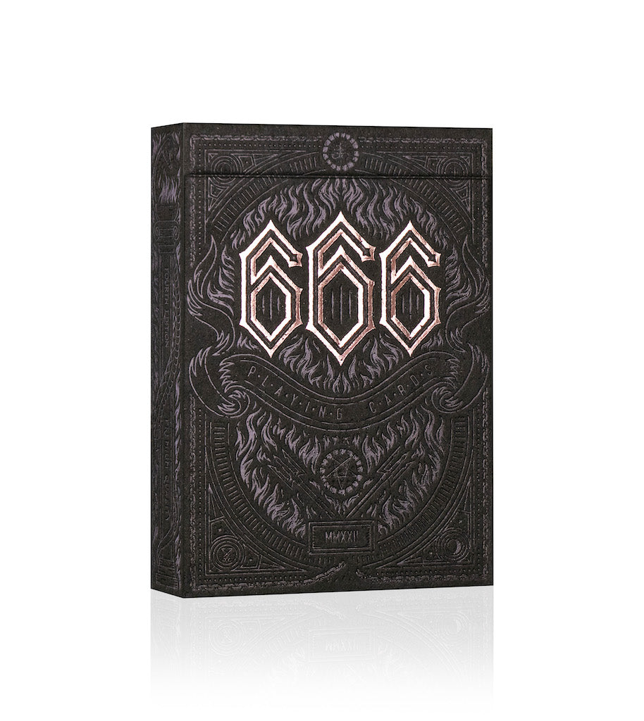 666 Rose Gold Playing Cards