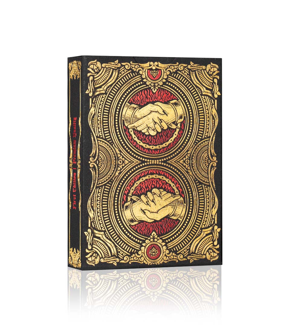 DEAL with the Devil - Golden Contract Playing Cards – Riffle