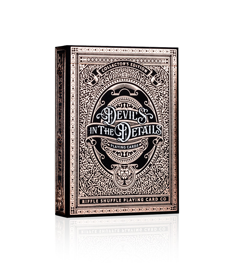 Devil's in the Details Rose Gold – Riffle Shuffle Playing Card Co