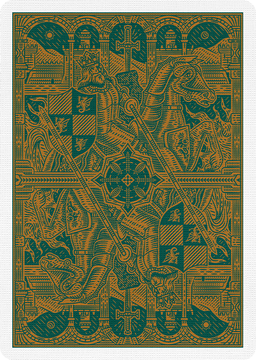 King Arthur Playing Cards - Emerald Saga – Riffle Shuffle Playing