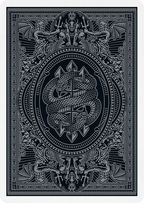 Devil's in the Details Sinful Silver – Riffle Shuffle Playing Card Co Devil's in the Details Sinful Silver – Riffle Shuffle Playing Card Co