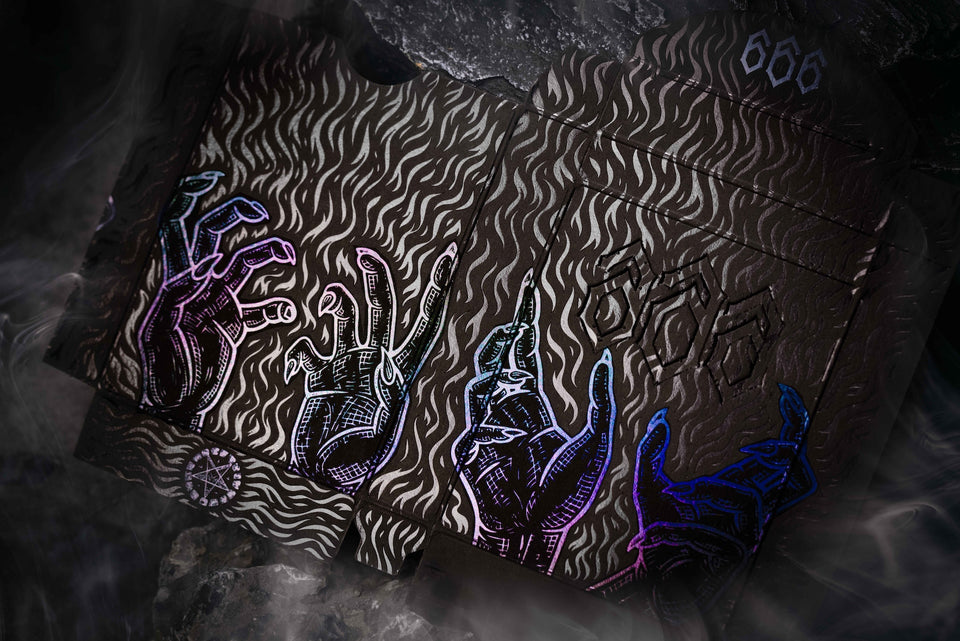 666 Obsidian Playing Cards