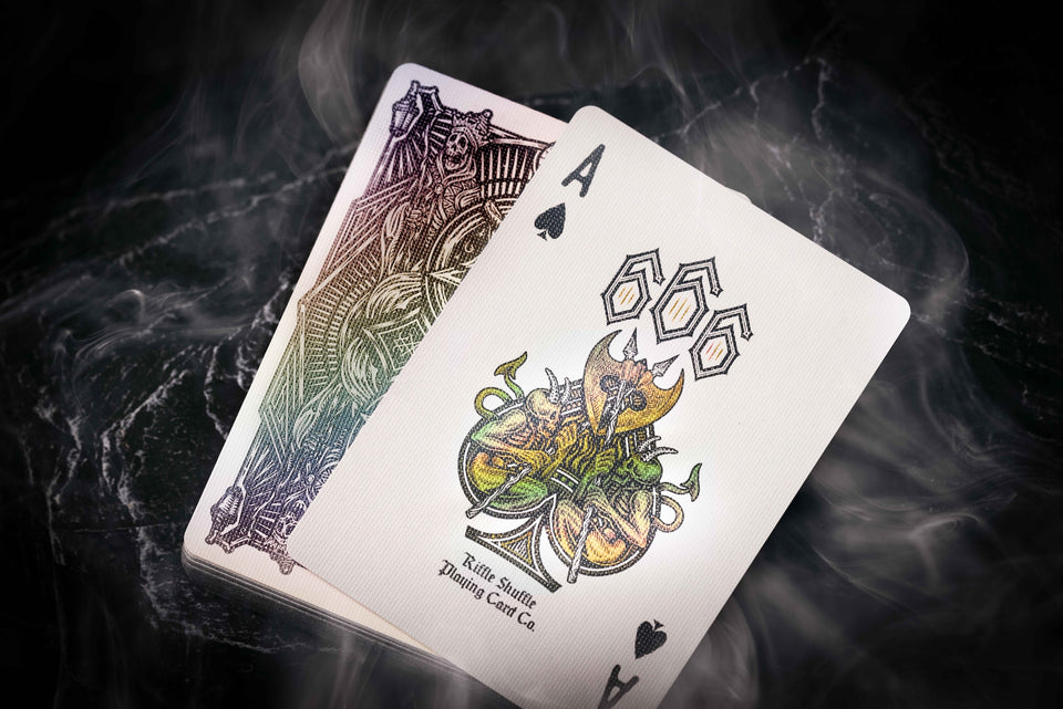 666 Obsidian Playing Cards