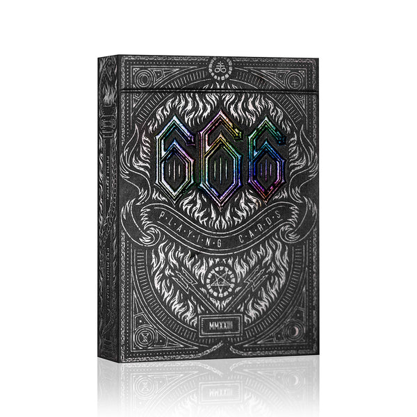 トランプ 666 Holographite&Obsidian Playing Cards 666ObsidianFront_643b4cf8-4efb