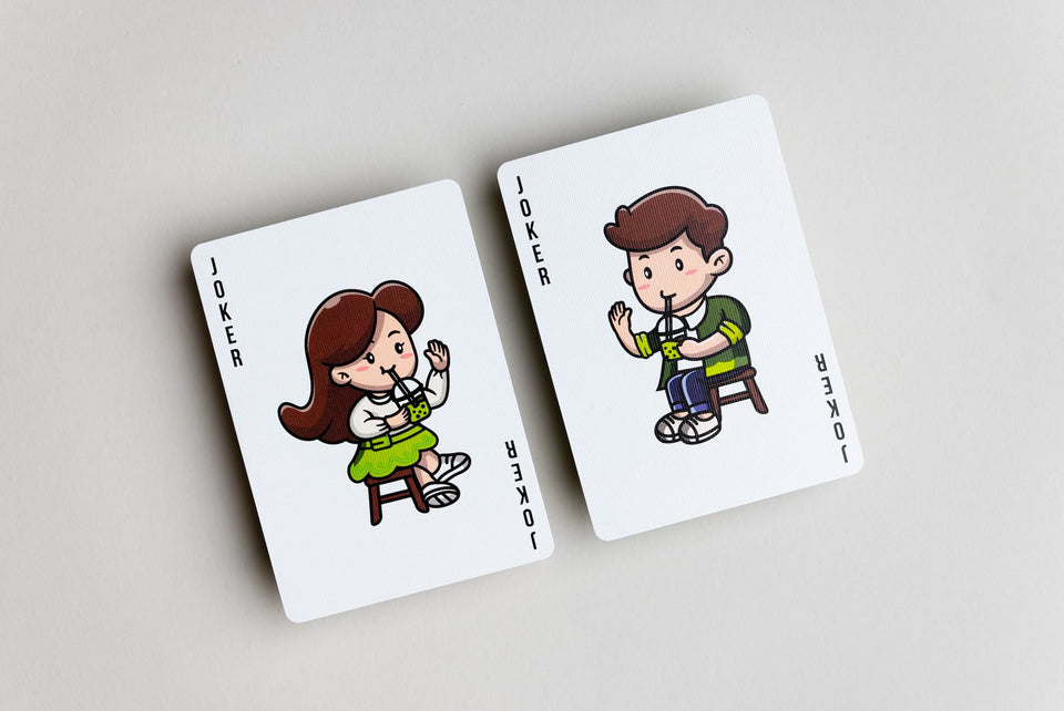 Matcha Boba Playing Cards