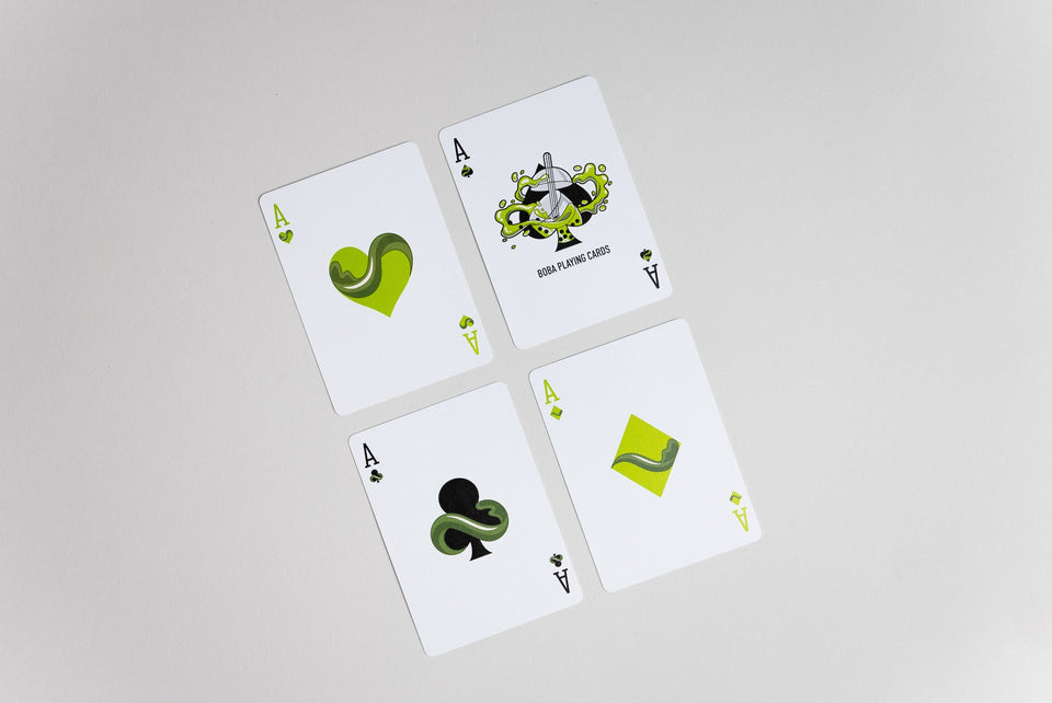 Matcha Boba Playing Cards