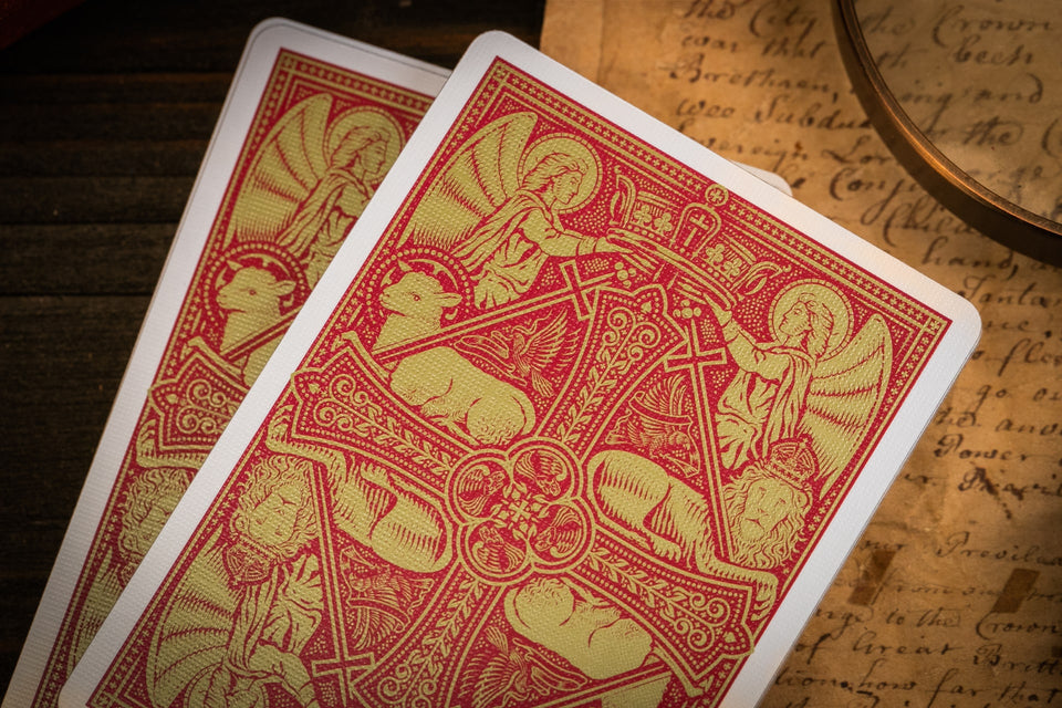 The Cross Playing Cards - Maroon Martyrs Edition