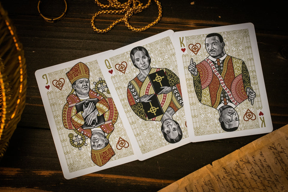 The Cross Playing Cards - Maroon Martyrs Edition