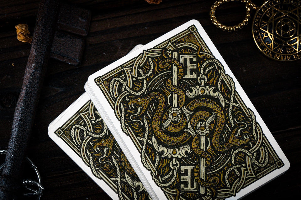 Keys of Solomon Playing Cards - Golden Grimoire Edition