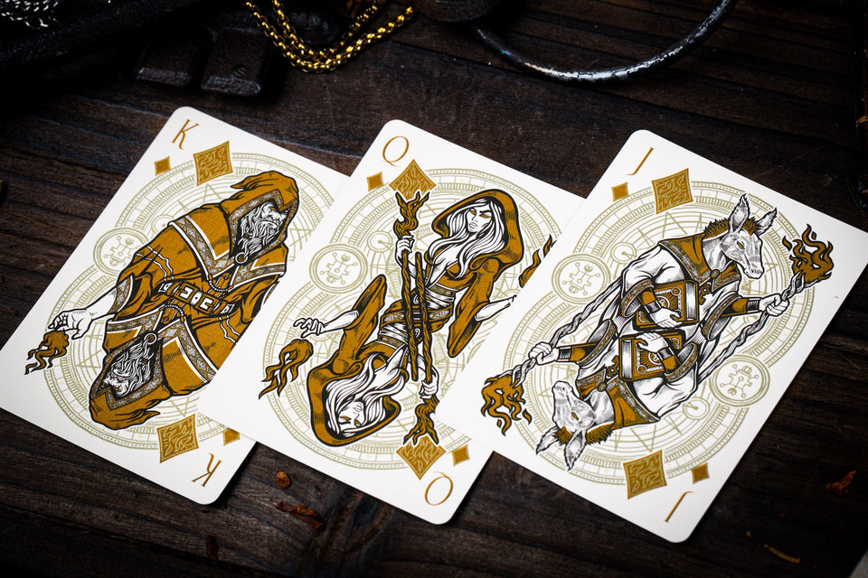 Keys of Solomon Playing Cards - Golden Grimoire Edition