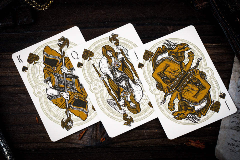 Keys of Solomon Playing Cards - Golden Grimoire Edition