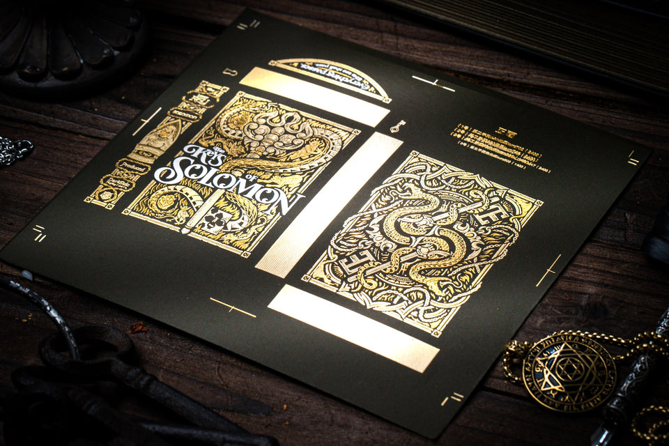 Keys of Solomon Playing Cards - Golden Grimoire Edition