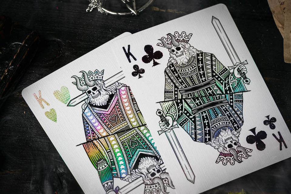 666 Playing Cards Holo Dark Reserve - Riffle Shuffle Playing Card Co 666 Playing Cards Holo Dark Reserve - Riffle Shuffle Playing Card Co
