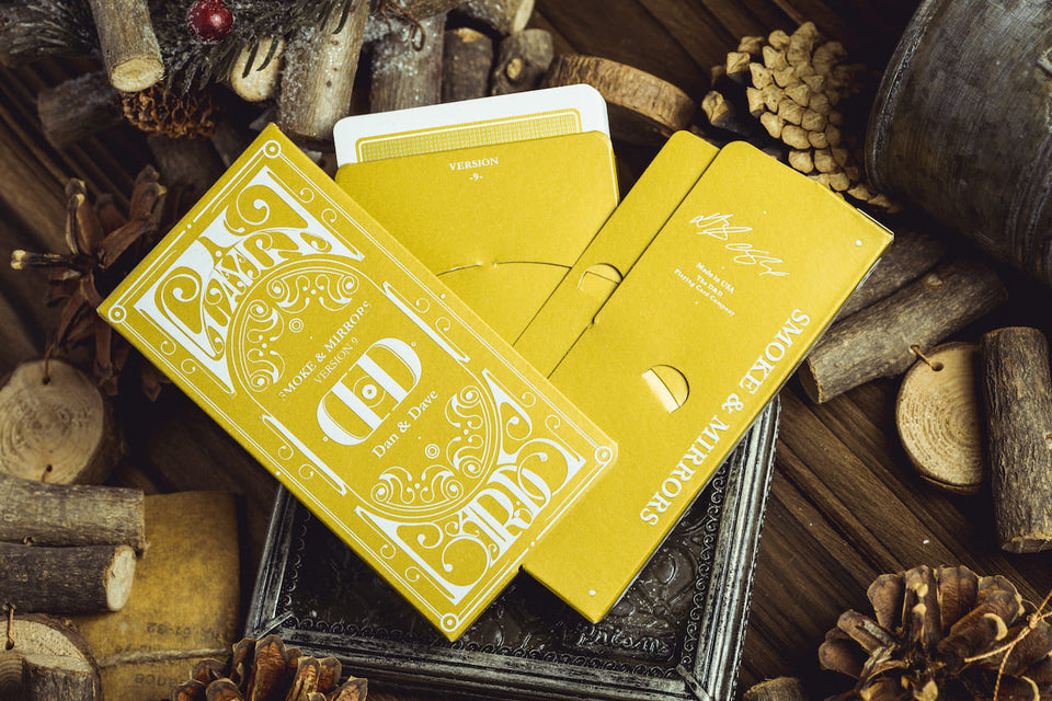 limited-edition mirror card design Smoke & Mirrors V9 - Gold Edition Playing Cards