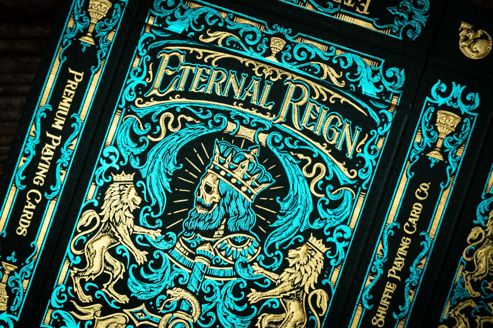 WILD REIGN Playing Cards: Evergreen and Crimson Decks