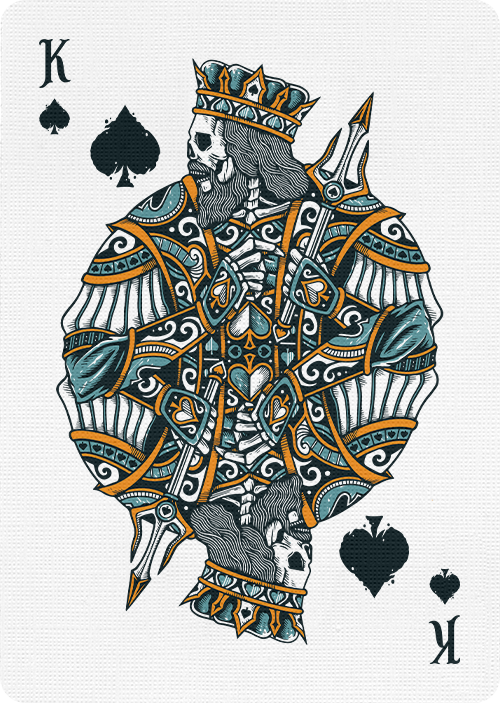 WILD REIGN Playing Cards: Evergreen and Crimson Decks