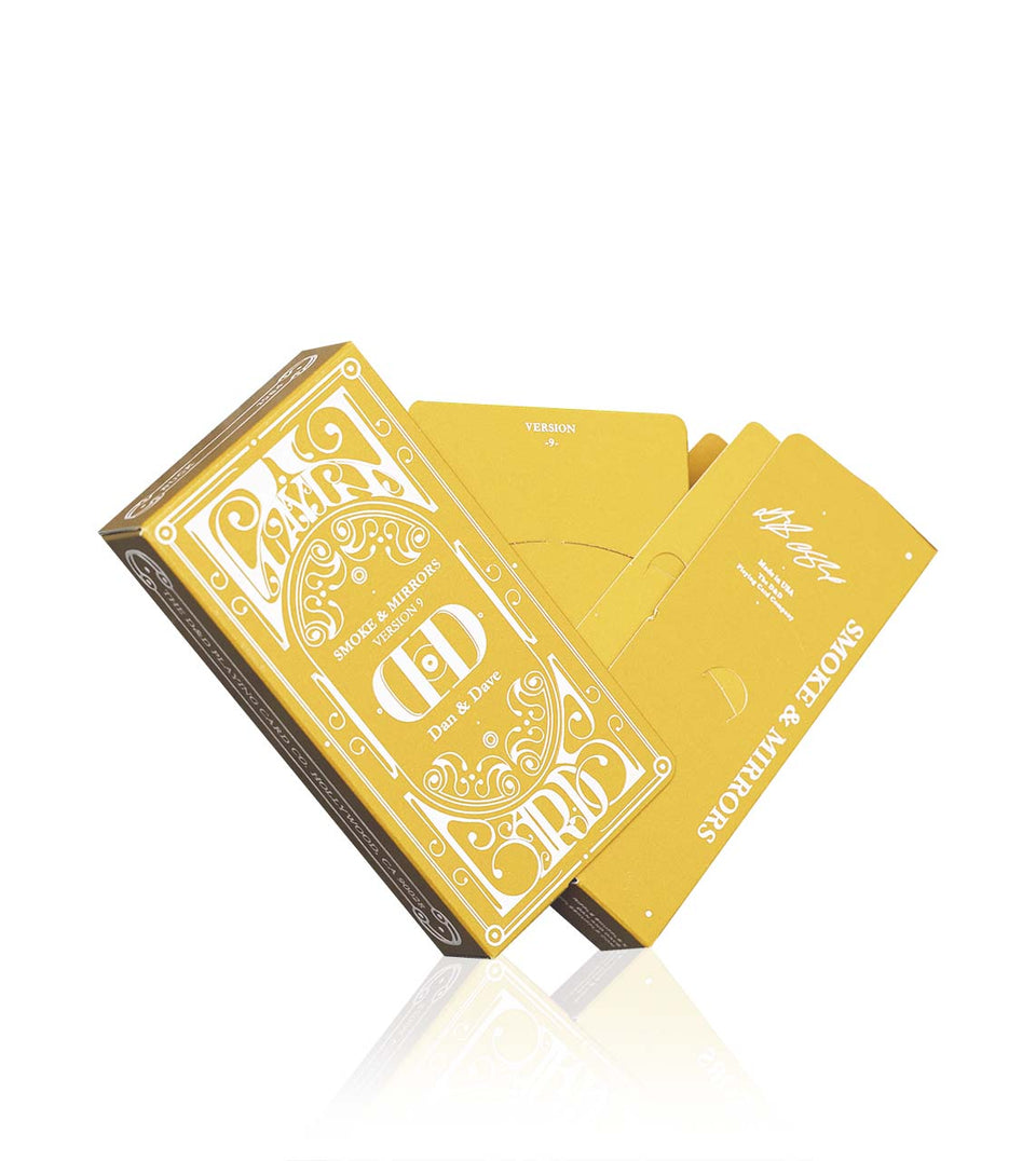 limited-edition mirror card design Smoke & Mirrors V9 - Gold Edition Playing Cards